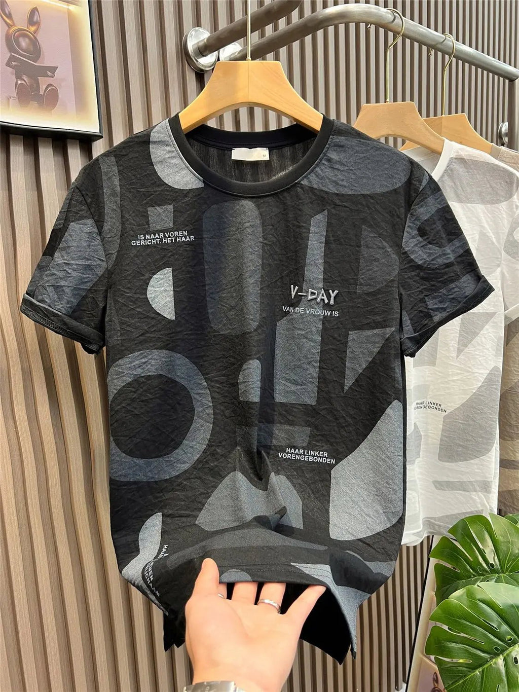New Fashion Brand Pure Cotton Embroidered T-shirt for Men Slim and Trendy T-shirt for Men Summer Clothes Breathable Top - StepByStepNow