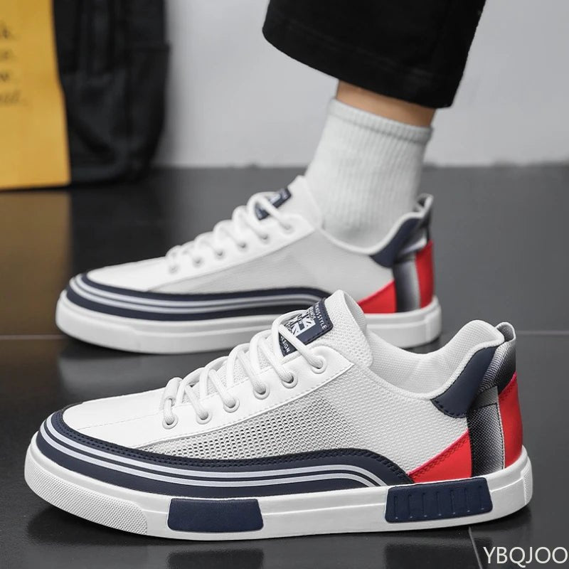 New Fashionable Summer Thin Mesh Sneakers Casual Breathable Versatile Men's Casual Board Shoes minimalist comfortable shoes - StepByStepNow