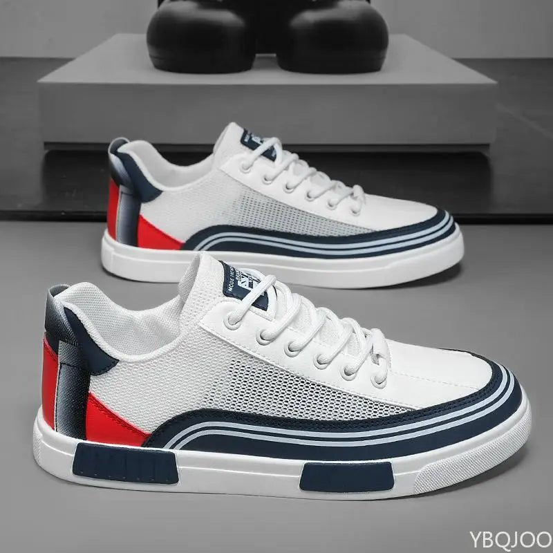 New Fashionable Summer Thin Mesh Sneakers Casual Breathable Versatile Men's Casual Board Shoes minimalist comfortable shoes - StepByStepNow