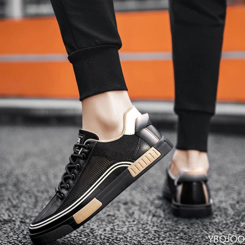 New Fashionable Summer Thin Mesh Sneakers Casual Breathable Versatile Men's Casual Board Shoes minimalist comfortable shoes - StepByStepNow