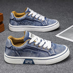 New Men Cowboy Canvas Shoes Size 39 - 48 Trend Breathable Youth Board Shoes Fashion Outdoor Men's Casual Jogging Sneakers Zapatos - StepByStepNow