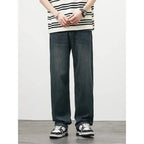 Jeans vintage casual da uomo con tessuto morbido di alta qualità e stile baggy coreano - StepByStepNow