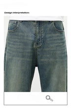 Jeans vintage casual da uomo con tessuto morbido di alta qualità e stile baggy coreano - StepByStepNow