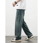 Jeans vintage casual da uomo con tessuto morbido di alta qualità e stile baggy coreano - StepByStepNow