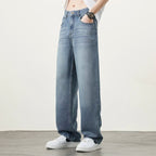 Jeans vintage casual da uomo con tessuto morbido di alta qualità e stile baggy coreano - StepByStepNow