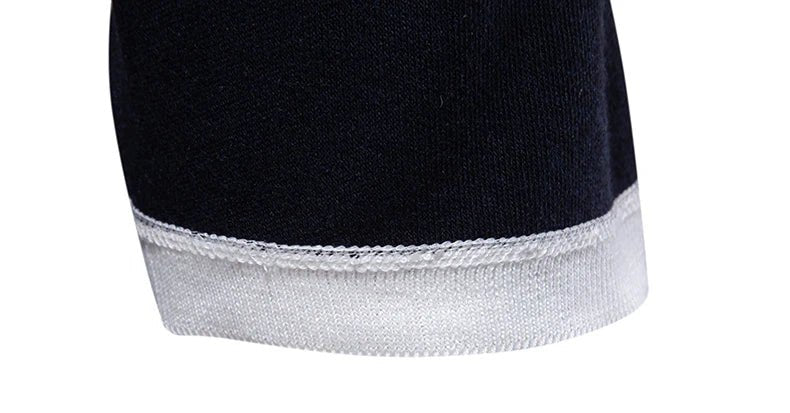 New Men's Stretch Knit T Shirts Casual Short Sleeve Summer Top Knitted Pullover Shirts Crewneck Contrast Knitwear - StepByStepNow
