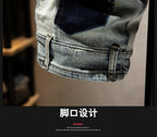 New Summer Fashion Trendy American Retro Straight Leg Stretch Denim Shorts Men's Casual Loose Sports High Quality Shorts - StepByStepNow