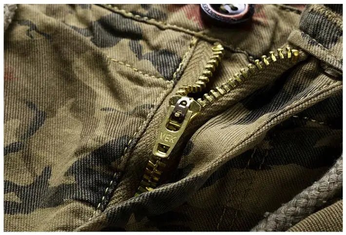 New Summer Men Camouflage Cargo Jogger Shorts Man Military Multi Pockets Loose Tooling Pants Quality Male Cotton Casual Shorts 8 - StepByStepNow