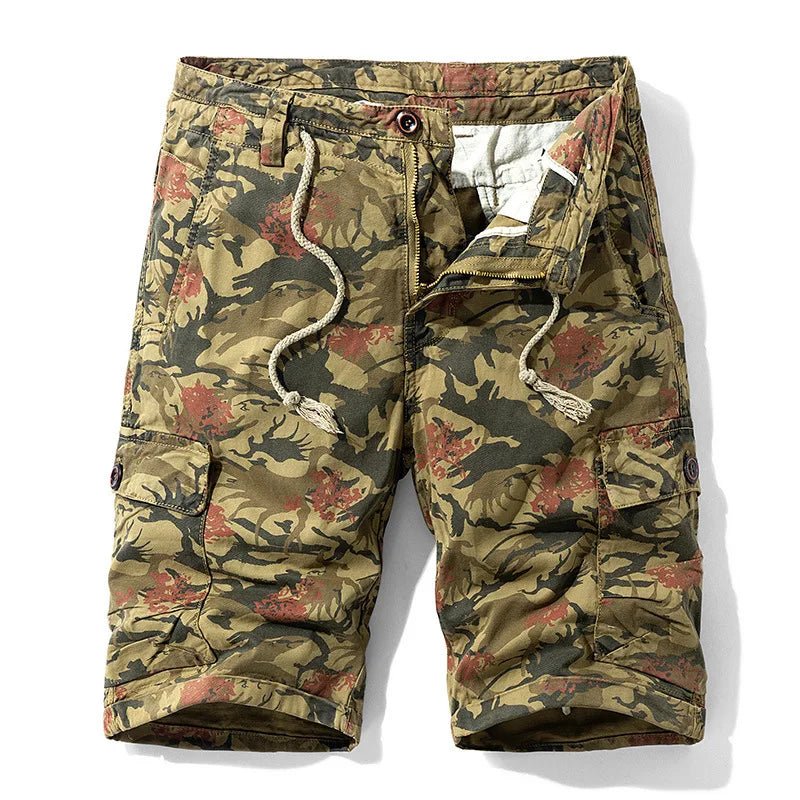 New Summer Men Camouflage Cargo Jogger Shorts Man Military Multi Pockets Loose Tooling Pants Quality Male Cotton Casual Shorts 8 - StepByStepNow
