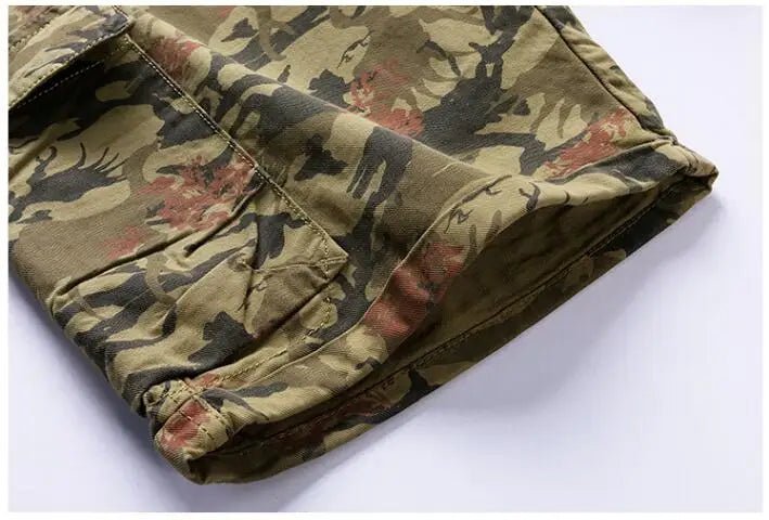 New Summer Men Camouflage Cargo Jogger Shorts Man Military Multi Pockets Loose Tooling Pants Quality Male Cotton Casual Shorts 8 - StepByStepNow