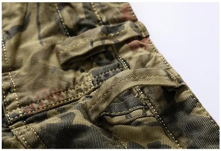 New Summer Men Camouflage Cargo Jogger Shorts Man Military Multi Pockets Loose Tooling Pants Quality Male Cotton Casual Shorts 8 - StepByStepNow