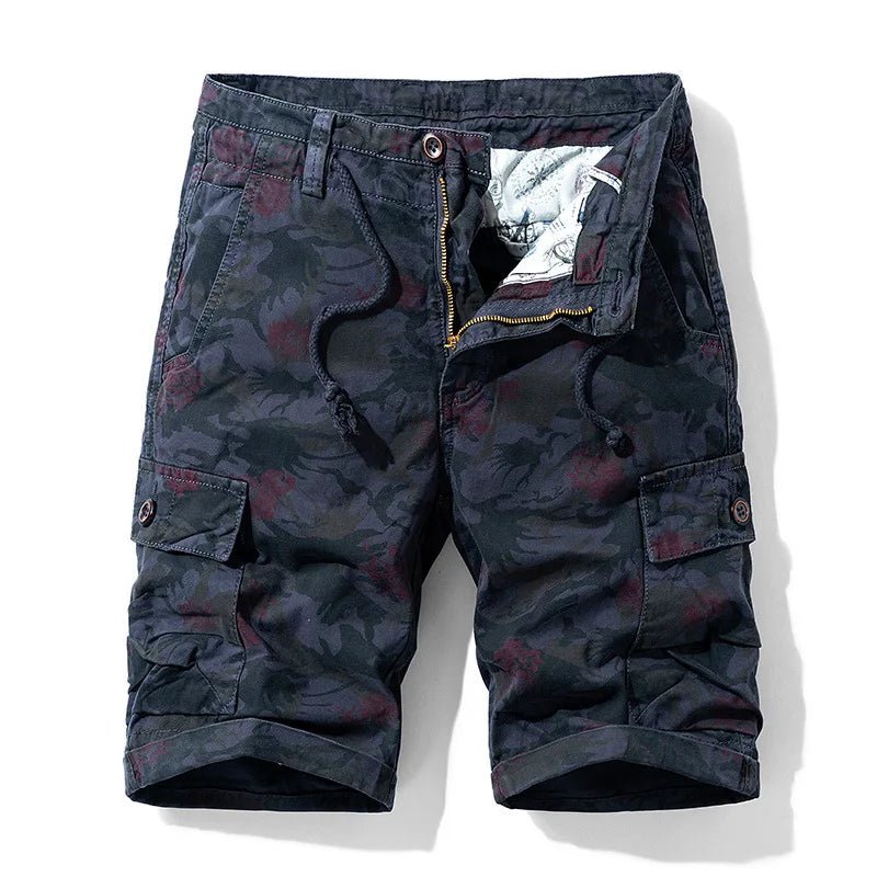 New Summer Men Camouflage Cargo Jogger Shorts Man Military Multi Pockets Loose Tooling Pants Quality Male Cotton Casual Shorts 8 - StepByStepNow
