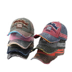 New washed fabric trendy distressed 1969 baseball cap beveled brim sun hat, unique sun protection hat - StepByStepNow