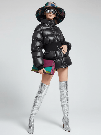 NOHO Elastic Waist Puffer Jacket BYMANYC ® New York - StepByStep