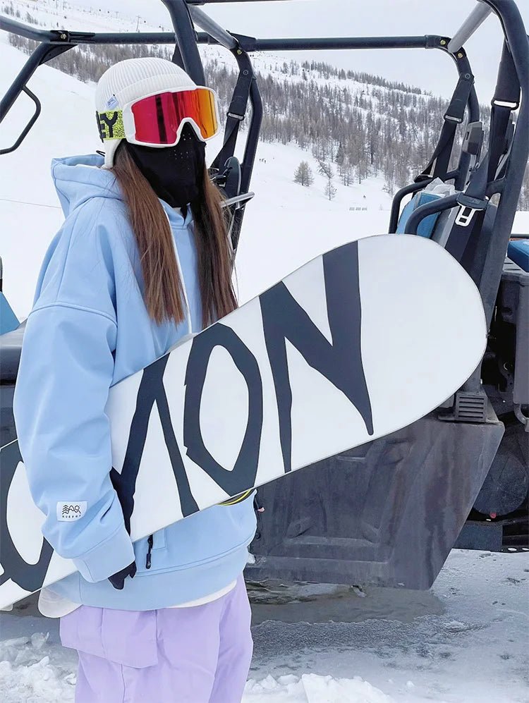 Nuova felpa con cappuccio da sci oversize di colore brillante - StepByStepNow