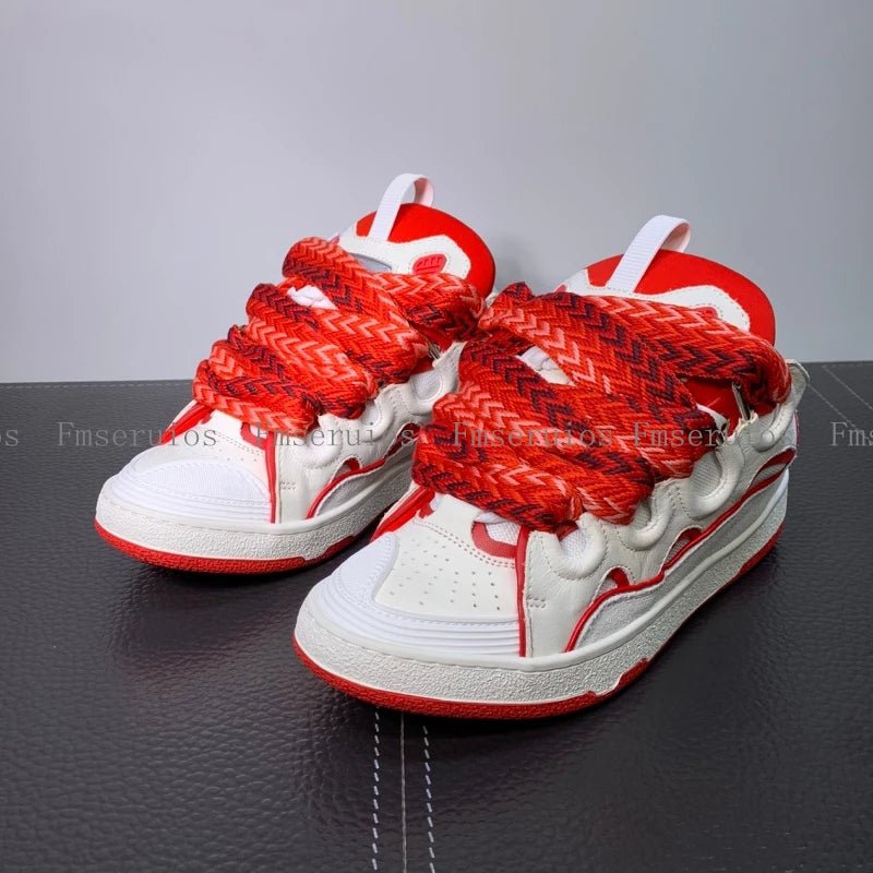 Nuove scarpe da ginnastica da donna scarpe casual unisex scarpe da ginnastica da uomo punta tonda design con lacci stampa colorata scarpe sportive stile street di colore misto - StepByStepNow