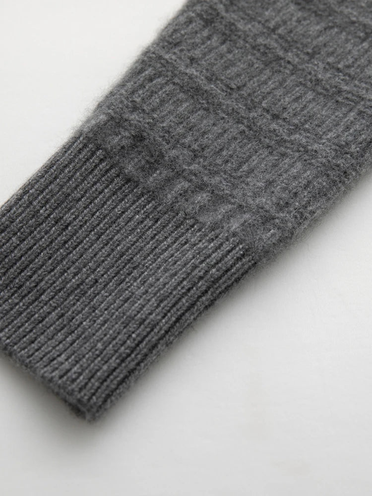 Nuovo cardigan con cappuccio lavorato a maglia in cashmere 100% da donna di alta qualità Cappotto con cerniera autunno inverno Maglione spesso comfort casual di lusso - StepByStepNow