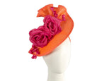 Orange & fuchsia racing fascinator by Fillies Collection - StepByStep