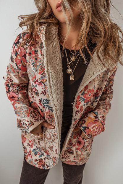 Paisley Sherpa - Lined Hooded Jacket - StepByStep