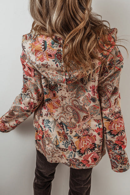 Paisley Sherpa - Lined Hooded Jacket - StepByStep