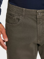 Pantalone 5 tasche in cotone stretch con microfantasia - StepByStep