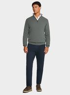 Pantalone 5 tasche in cotone stretch con microfantasia - StepByStep