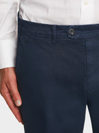 Pantalone tasca America in cotone stretch con microfantasia - StepByStep