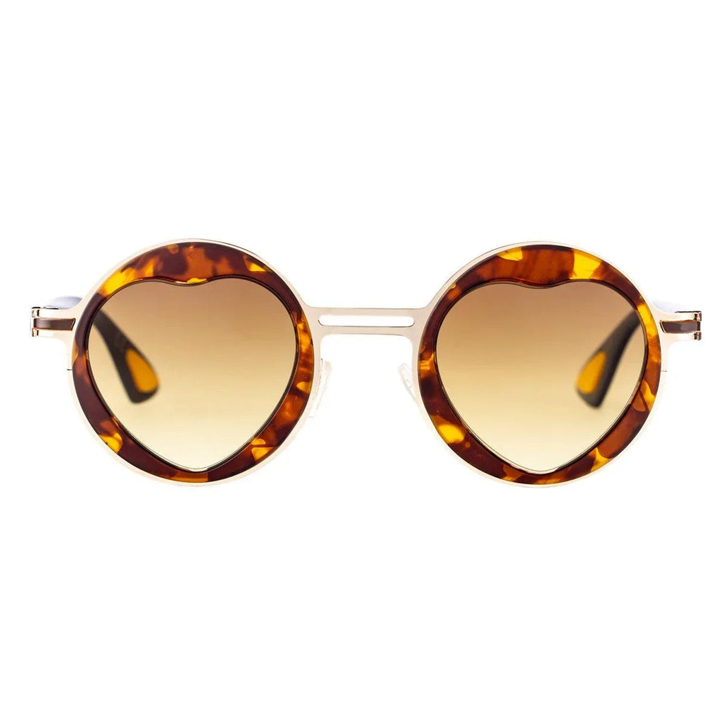 AirDP Paris C1 sunglasses in Havana / tortoiseshell, gold, brown