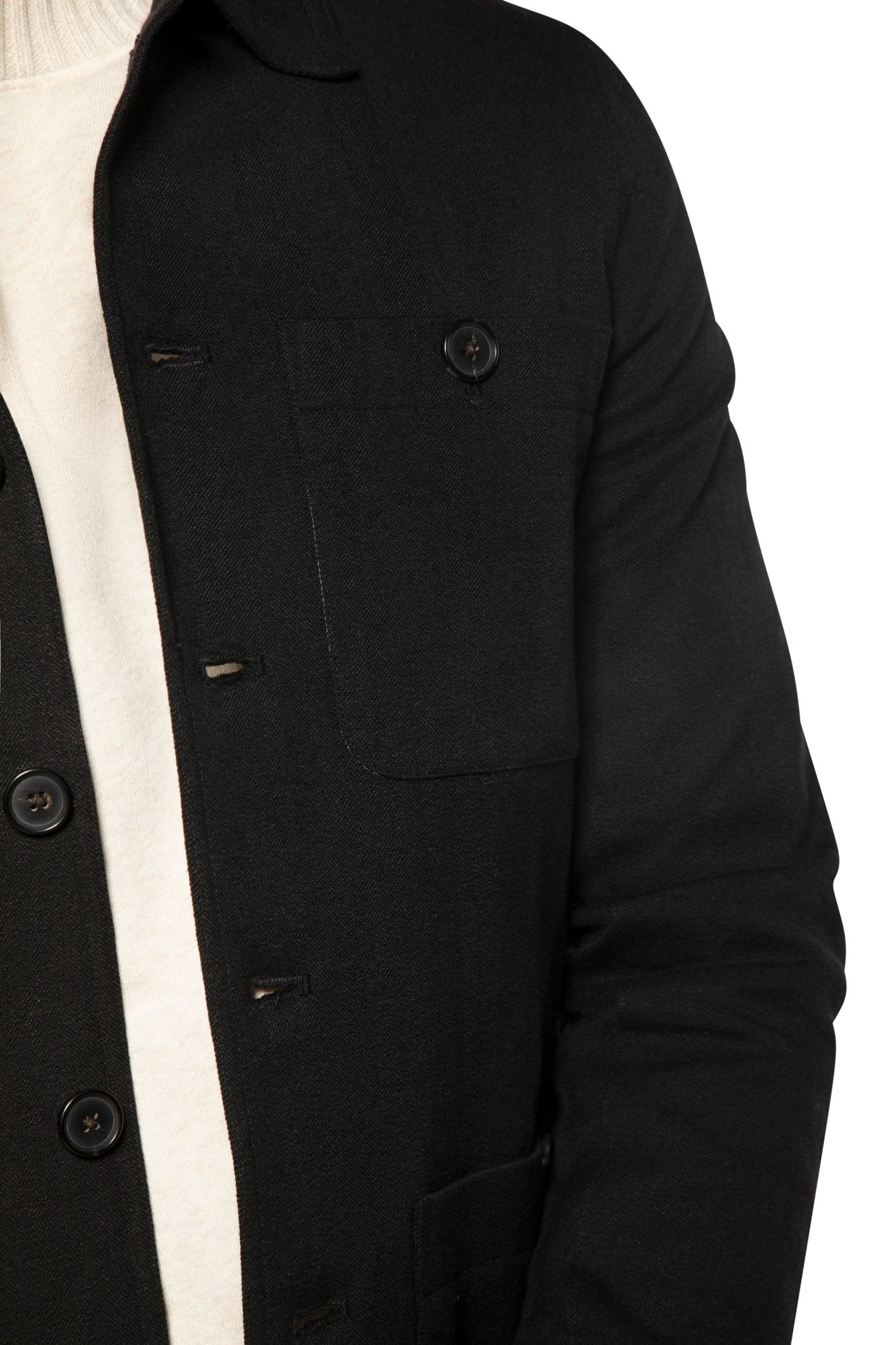 Patch Pocket Task Jacket (Black) - StepByStep