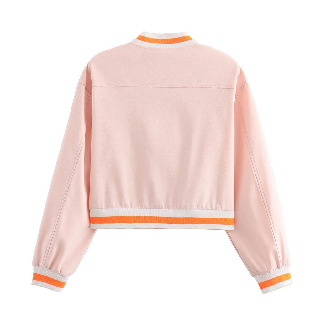 Pink Short Baseball - Style Jacket For Women, Williamsburg, BYMANYC New York. - StepByStep