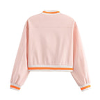 Pink Short Baseball - Style Jacket For Women, Williamsburg, BYMANYC New York. - StepByStep