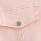Pink Short Baseball - Style Jacket For Women, Williamsburg, BYMANYC New York. - StepByStep