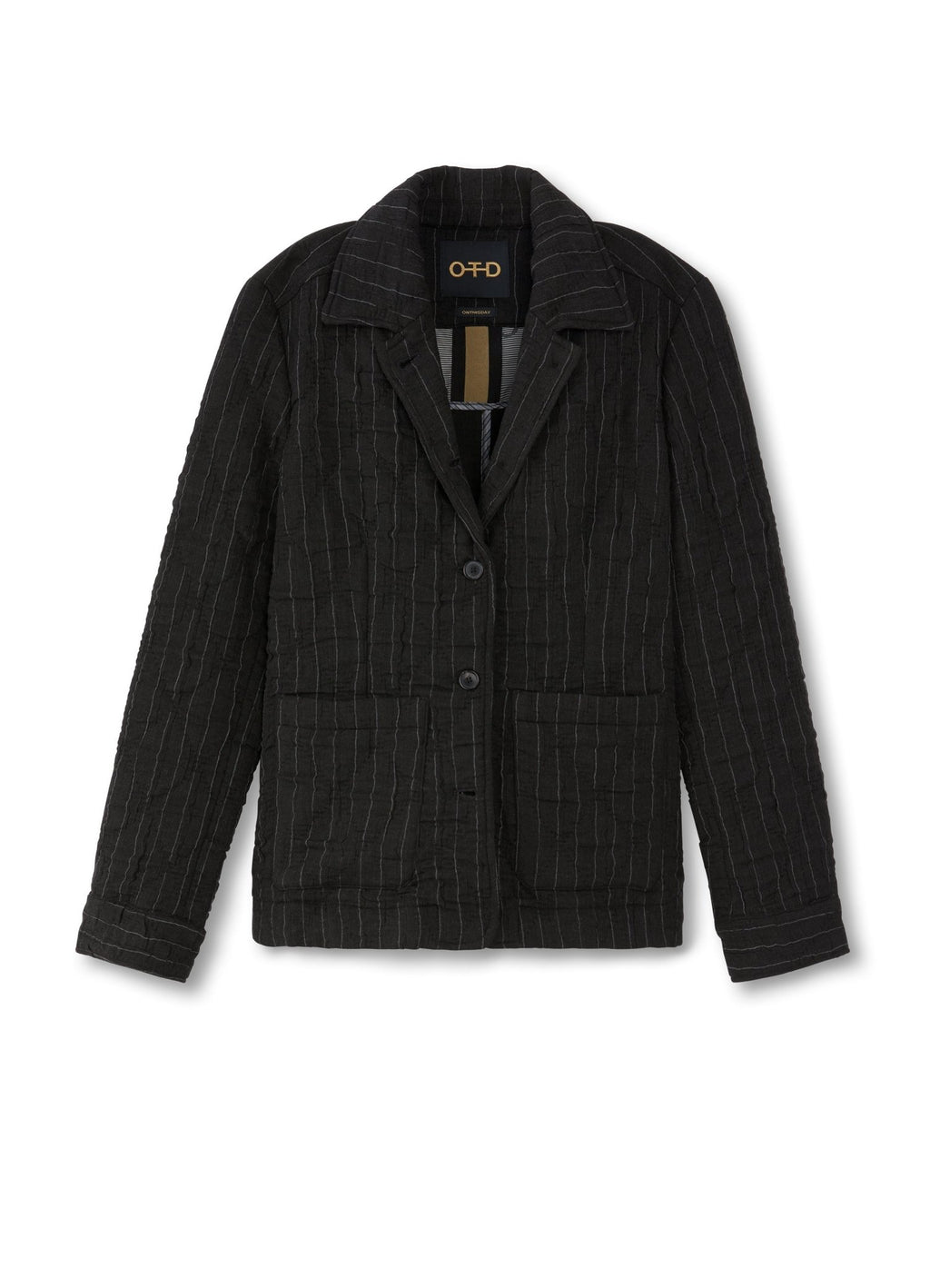 Pinstripe Crinkle Jacket - StepByStep