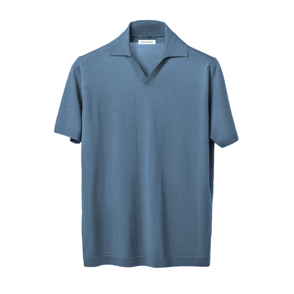 Polo Uomo Maniche Corte Pura Lana Merino Extrafine - StepByStep