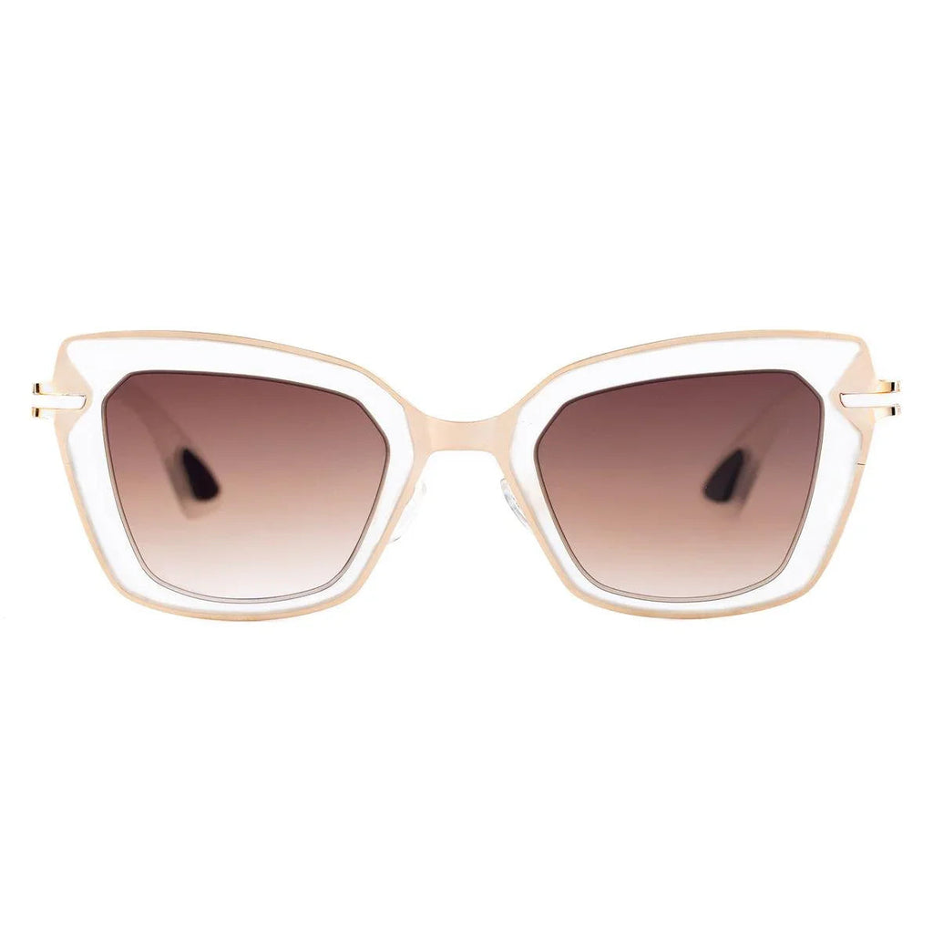 AirDP Rio de Janeiro C1 sunglasses in gold, brown, transparent