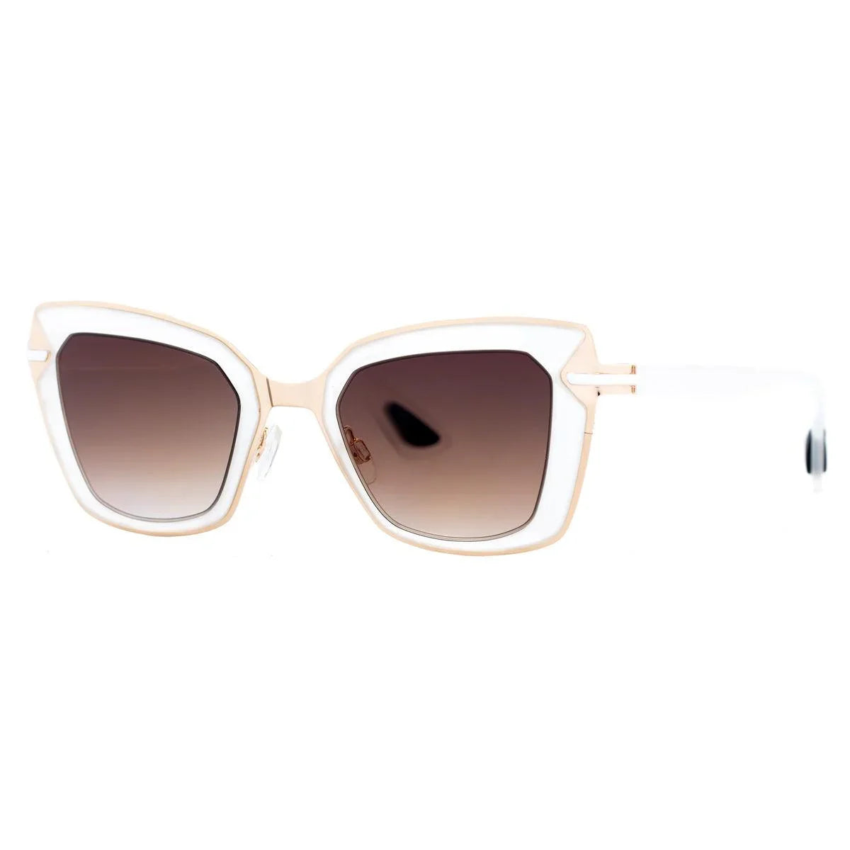 AirDP Rio de Janeiro C1 sunglasses in gold, brown, transparent