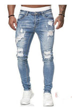 Ripped white denim trousers - StepByStepNow