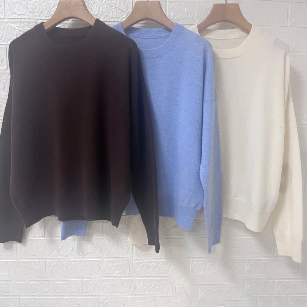 Rowan M518 Manica Patche Jacquard Maglia Pullover Inverno O - Collo Manica lunga Maglione femminile Classico Casual Lady Top 2026 - StepByStepNow