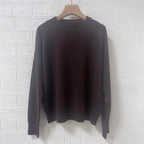 Rowan M518 Manica Patche Jacquard Maglia Pullover Inverno O - Collo Manica lunga Maglione femminile Classico Casual Lady Top 2026 - StepByStepNow