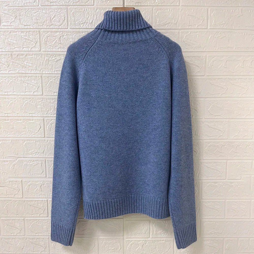 Rowan M528 Lettera Del Ricamo Jacquard Maglia Pullover Inverno Dolcevita Manica Lunga Maglione Femminile Classico Casual Lady Top 2026 - StepByStepNow