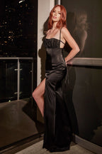 Satin Fitted Dress - StepByStepNow