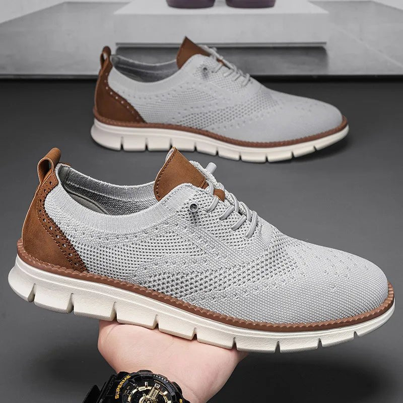 Scarpe casual da uomo Breeze Oxford alla moda Moda formale Business Scarpe urbane traspiranti per uomo Scarpe da ginnastica antiscivolo per uomo - StepByStepNow