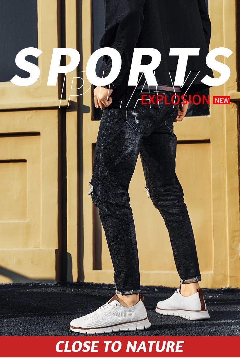 Scarpe casual da uomo Breeze Oxford alla moda Moda formale Business Scarpe urbane traspiranti per uomo Scarpe da ginnastica antiscivolo per uomo - StepByStepNow