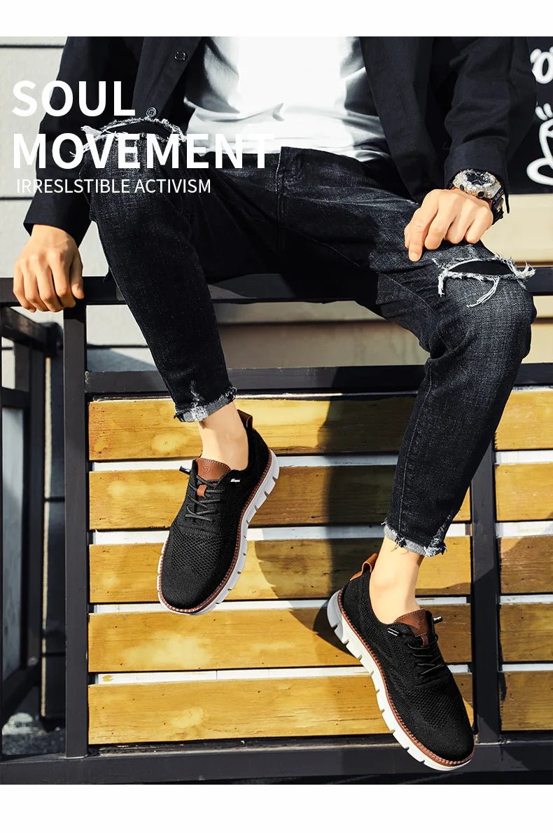 Scarpe casual da uomo Breeze Oxford alla moda Moda formale Business Scarpe urbane traspiranti per uomo Scarpe da ginnastica antiscivolo per uomo - StepByStepNow