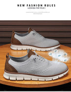 Scarpe casual da uomo Breeze Oxford alla moda Moda formale Business Scarpe urbane traspiranti per uomo Scarpe da ginnastica antiscivolo per uomo - StepByStepNow