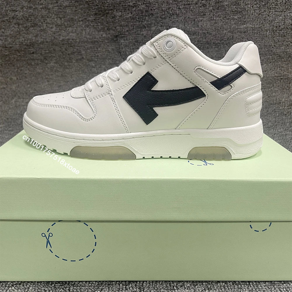 Scarpe da skateboard bianche/nere di alta qualità per uomo e donna Scarpe da ginnastica basse casual estive alla moda per passeggiate - StepByStepNow