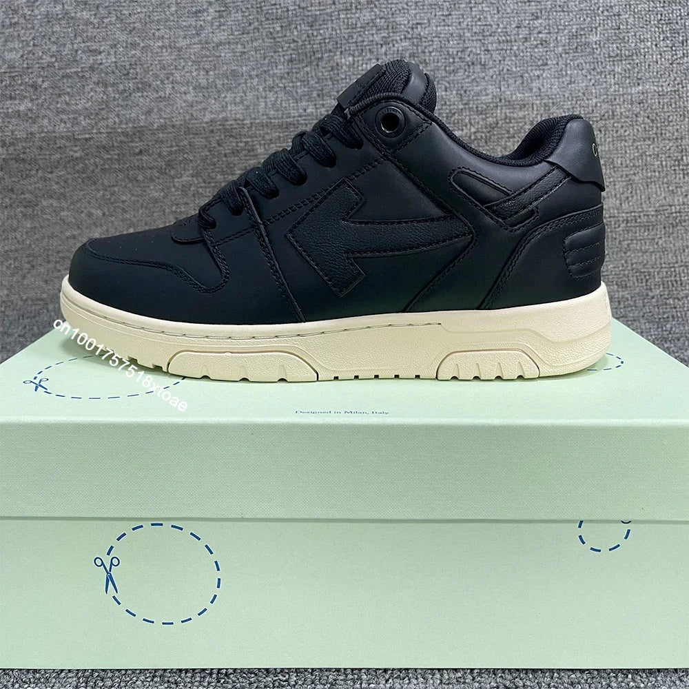 Scarpe da skateboard bianche/nere di alta qualità per uomo e donna Scarpe da ginnastica basse casual estive alla moda per passeggiate - StepByStepNow