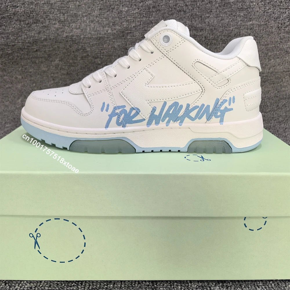 Scarpe da skateboard bianche/nere di alta qualità per uomo e donna Scarpe da ginnastica basse casual estive alla moda per passeggiate - StepByStepNow