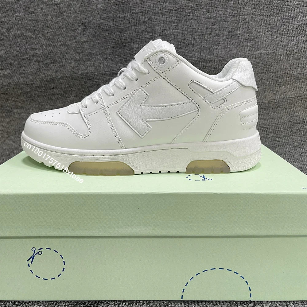 Scarpe da skateboard bianche/nere di alta qualità per uomo e donna Scarpe da ginnastica basse casual estive alla moda per passeggiate - StepByStepNow