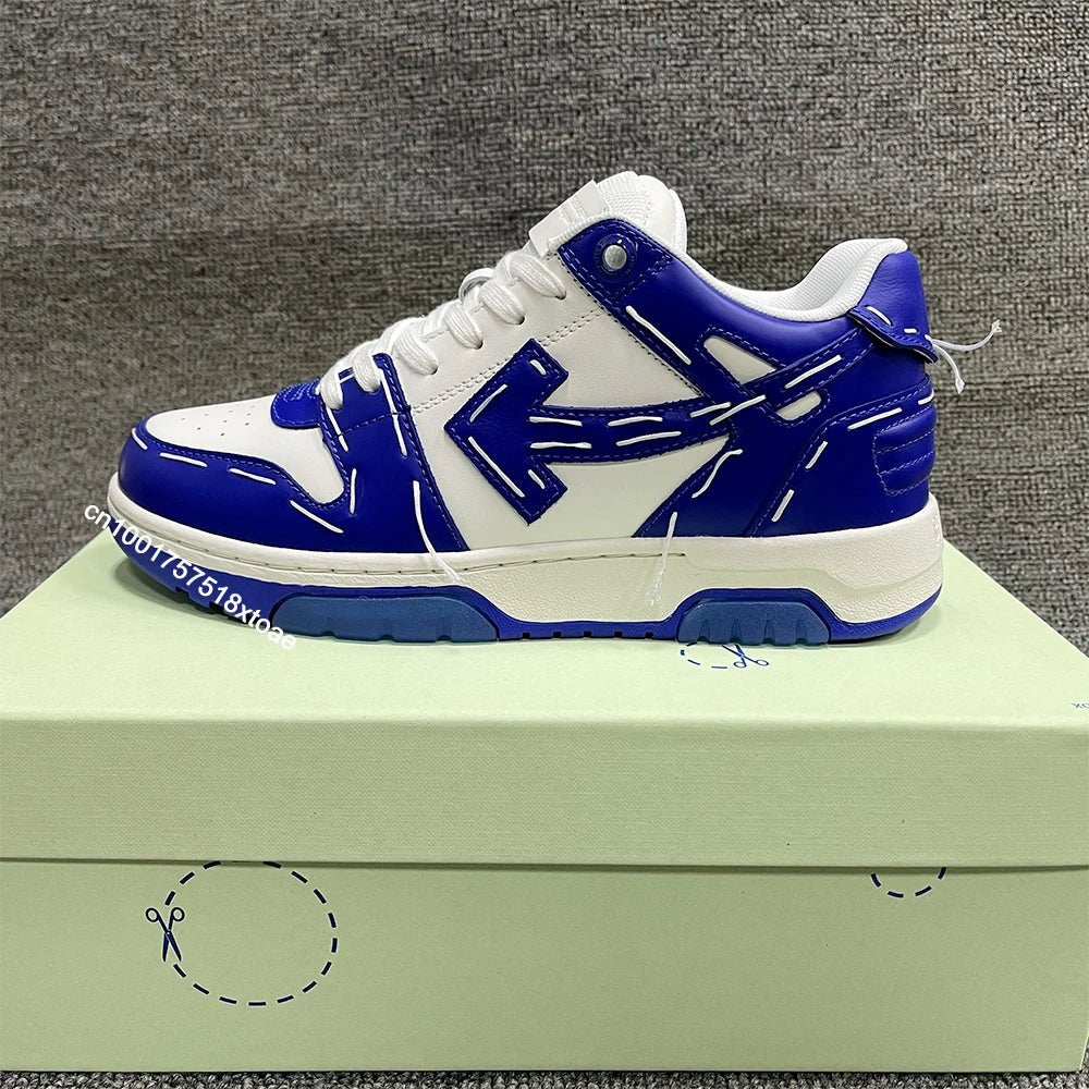 Scarpe da skateboard bianche/nere di alta qualità per uomo e donna Scarpe da ginnastica basse casual estive alla moda per passeggiate - StepByStepNow